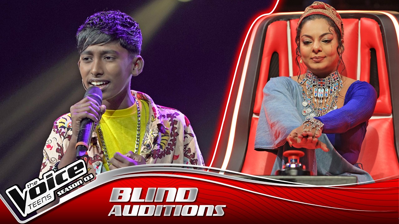 Pathum Dimantha | Diya Beraliya ( දිය බෙරළිය ) | Blind Auditions | The Voice Teens Sri Lanka S3