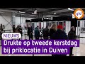 Lange rijen voor boosterprik op tweede kerstdag