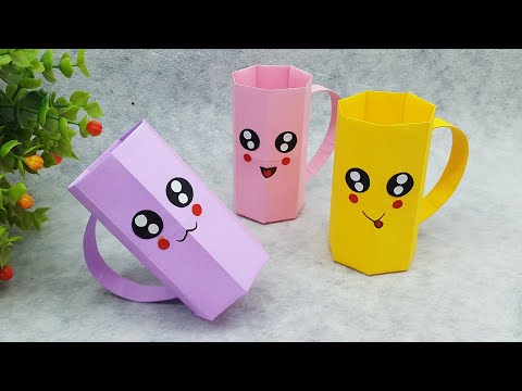 DIY PAPER CUP – Paper Crafts For School – Paper Craft – Easy origami ...
