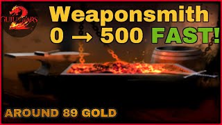 Fastest Weaponsmith 0-500 Crafting Guide – Guild Wars 2 (Updated 2025)