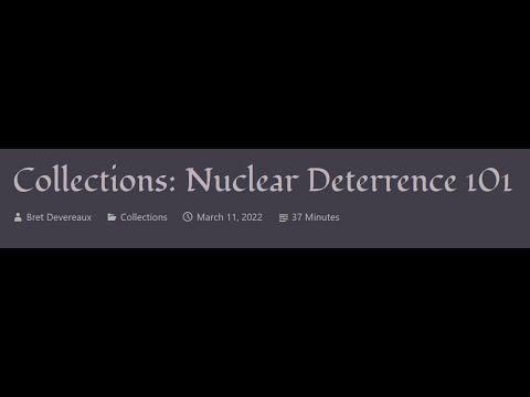 ACOUP - Nuclear Deterrence 101