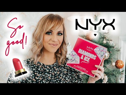 NYX DIAMONDS & ICE LIP ADVENT CALENDAR UNBOXING - WITH FULL SWATCHES! LOVED THIS ONE | LADY WRITES