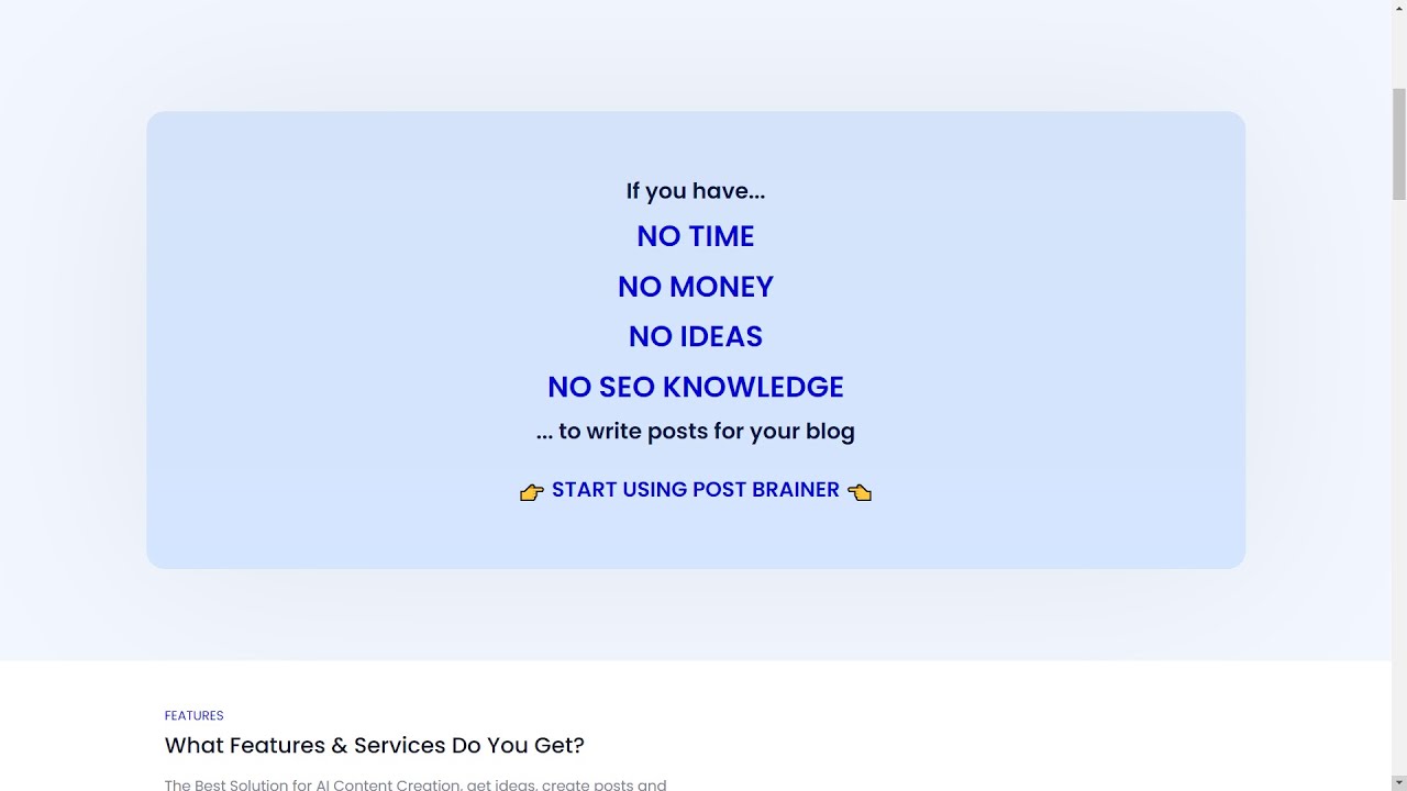 Post BrAIner demo video