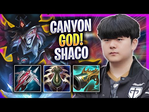 CANYON IS A GOD WITH SHACO! - GEN Canyon Plays Shaco JUNGLE vs Maokai! | Season 2024