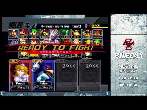 BC Biweekly 3: Loser's Round 2 - Pink (Sheik/Peach) vs. 2/10 falco (Falco)