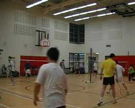 badminton md 3/3 frank/smellfish vs michael/carp