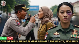 Download lagu 🔥 A POLICE OFFICER DARES TO SLAPP A FEMALE TNI OFFICER, FINALLY… | Arrogant Police mp3