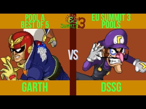 Garth (Falcon) vs. DSSG (Waluigi, Pichu) - EU Summit 3 Pool A - SSF2 Tournament