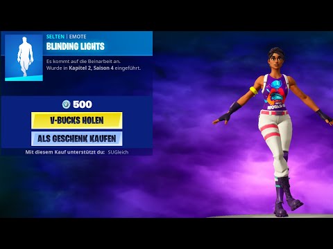 FORTNITE HEUTE NEUER EMOTE ** BLINDING LIGHTS ** 24.10.2020