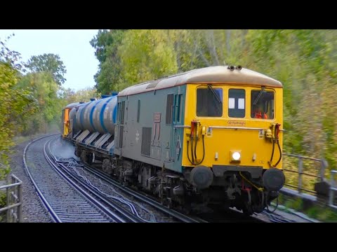 GBRf Class 73s - 73201 + 73109 On RHTT Passes Riddlesdown - Saturday 24th October 2020