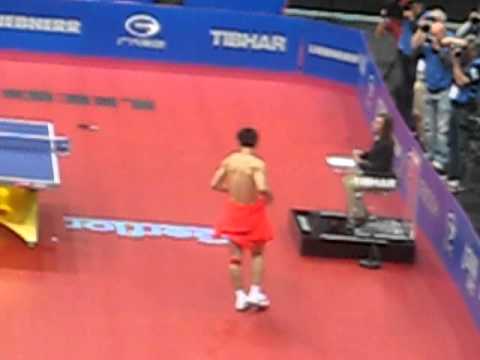 Zhang Jike vs. Wang Hao Final Point 2011 WTTC World Table Tennis Championships Rotterdam Netherlands