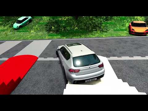 Car vs Deadly Slide Bridge Over Lava | Extreme Driving Challenge-BeamNG