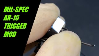 AR-15 trigger polishing   #ar15 #trigger #modification