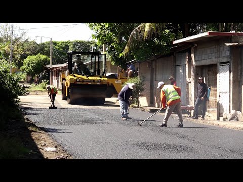 Inician obras de mejoramiento vial en distrito seis de Managua
