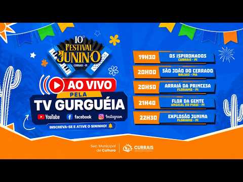 AO VIVO | 10º FESTIVAL JUNINO DE CURRAIS - PI  2º DIA • 11 DE JULHO DE 2026