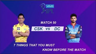 LIVE Cricket Scorecard - CSK vs DC | IPL 2020 - 7th Match | Chennai Superkings Vs Delhi Capitals