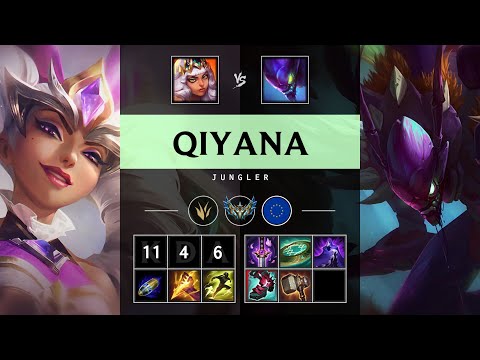 Qiyana Jungle vs Kha'Zix - EUW Challenger Patch 25.21