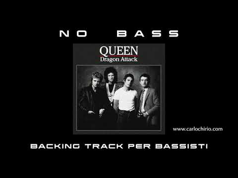 Dragon Attack Queen NO BASS backing track per bassisti Suona tu il Basso (Bassless)