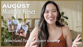 August Monthly Reset | Embracing a Slower Summer Season | Disneyland Paris 🥐 🎢