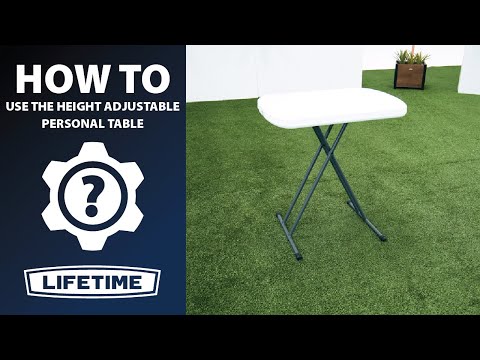 How to Use Your Height Adjustable Personal Table | Lifetime How To Video