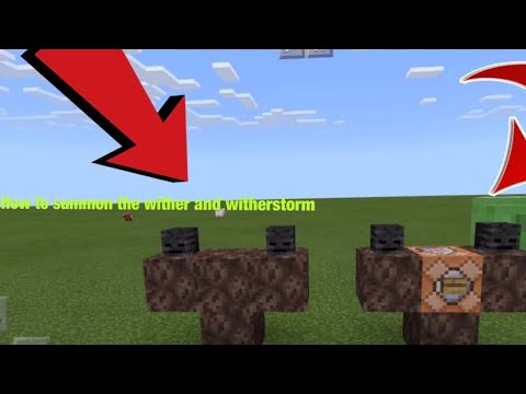 How to summon the wither and the wither storm in minecraft pe (minecraft pe mod)