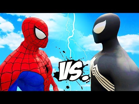 Spiderman vs Black Spider-Man - Epic Superheroes Battle