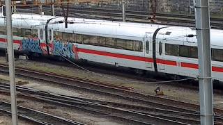 preview picture of video 'Inter City Express ICE Graffiti . Eisenbahn Railway . Neuste Edition März 2014'