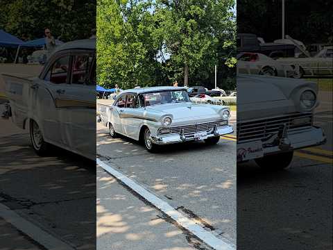Thumbnail for 1957 Ford Fairlane 500 Classic Car Drive By Engine Sound Cruisin' Hines 2024 by 1957 Ford