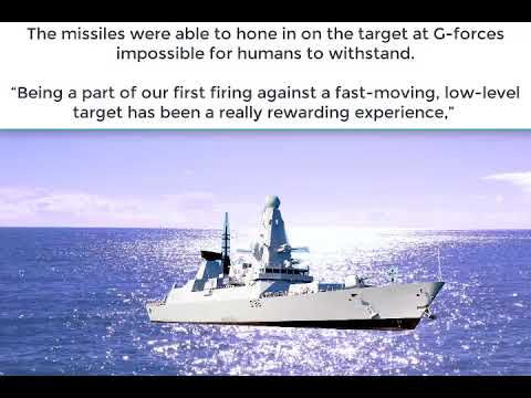 Missile Royal Navy video watch HMS Defender warship Scotland