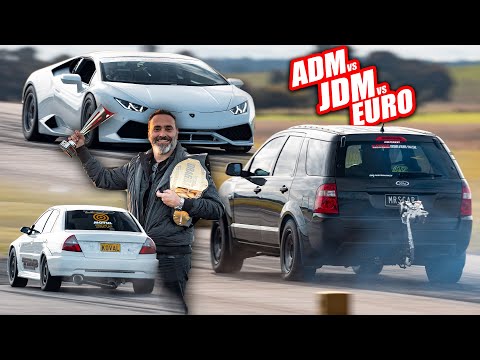 Drag Battle 2022 All Wheel Drive Class - Can TT V10 Audi and Lambo dominate the Evos?