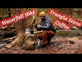 WATERFALL HIKE AND COFFEE WITH TRANGIA ALCOHOL STOVE
