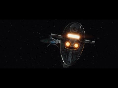 Flying to Moff Gideons spaceship - The Mandalorian Season Two (2020)