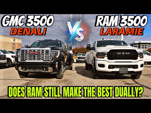 2024 RAM 3500 Laramie VS GMC Sierra 3500 Denali: Who Has The Better 1 Ton Dually?