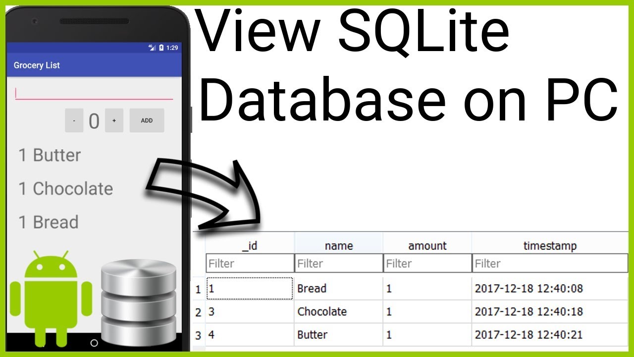 How to Open an SQLite Database from an Emulator on the Computer - Android Studio Tutorial