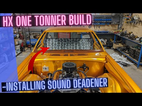 Installing sound deadener / Painting Interior with KBS  - HX One Tonner Build