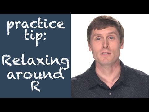 Speech Exercise:  Relaxing around the R Sound -- American English Video