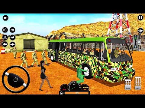 US Offroad Army Bus  Transport Bus Driving Simulator 3D Driving Games - Android Gameplay