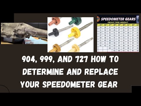 Mopar 904 / 727 / 999 Speedometer accuracy due to tire size or gear change how to correct it