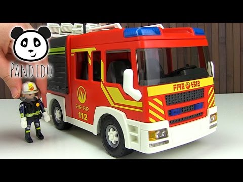 ⭕ PLAYMOBIL Feuerwehr - Löschgruppenfahrzeug Licht und Sound - Spielzeug ausgepackt & angespielt