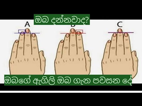 ඔබගේ ඇගිලි ඔබ ගැන පවසන දේ/jothishya/news/sasthara