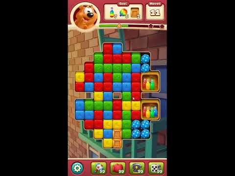 Toon Blast Level 6744 - NO BOOSTERS 🐻🐺🐱 | SKILLGAMING ✔️