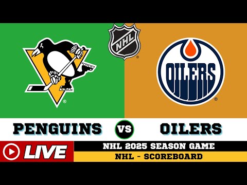 Edmonton Oilers Vs Pittsburgh Penguins | NHL 2025 | NHL Live SCOREBOARD | Dec 17 2025