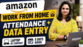 Amazon Work From Home Jobs 2026|Data Entry + Attendance | Verified Remote Job