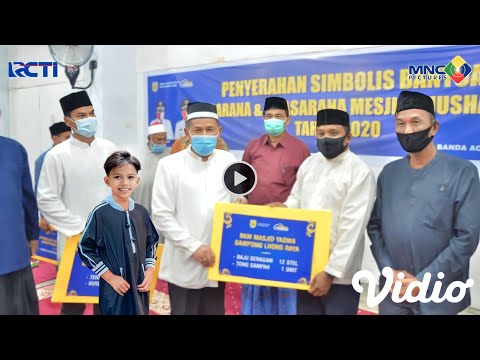 Subhanallah - Didampingi Ivan Gunawan Farel Prayoga Beri Bantuan Ke Masjid Dengan Rp 20 juta