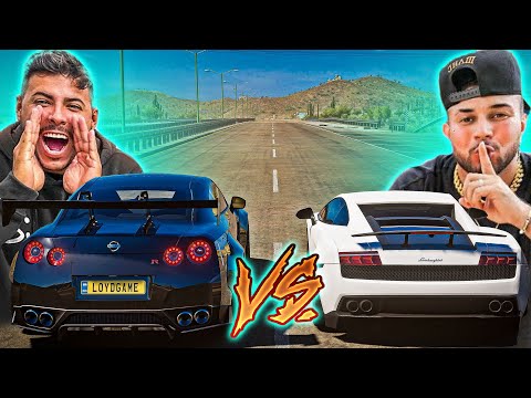 RENATO GARCIA VS LEO DA HORNET - NISSAN GT-R VS LAMBORGHINI