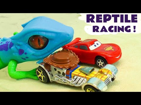 The Funlings Toy Car Racing with Cars McQueen Cars Stories Video