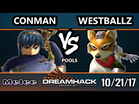 DHDEN17 Melee - Conman (Marth) Vs. G2 | Westballz (Fox) - SSBM Singles Pools