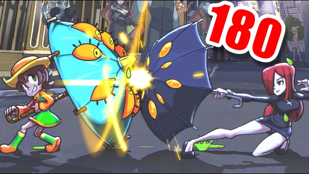 【スカルガールズ】Skullgirls GamePlay 180 Part.1 - Dahlia/Umbrella/Robo/Peacock/Parasoul 4K