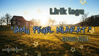 Download lagu Lirik lagu  'JAMU PEGEL MLARAT' dangdut adella mp3
