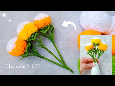 It's so Beautiful 💖🌟 Super Easy Flower Craft Ideas with Wool - DIY Amazing Yarn Dandelion Flowers